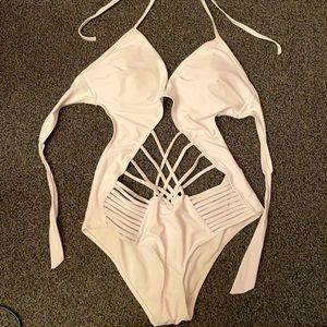 White Bathing Suit